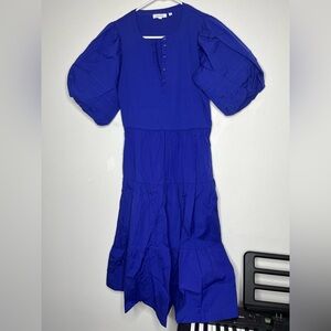 Chico's Royal Blue Buttoned Top
